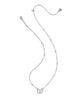 Kendra Scott Cailey Silver Butterfly Pendant Necklace in Ivory MOP