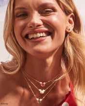 Load image into Gallery viewer, Kendra Scott Mickey Mouse Gold Pendant Necklace in Black Drusy