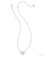 Load image into Gallery viewer, Kendra Scott Mickey Mouse Silver Pendant Necklace in White Pearl