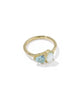 Kendra Scott Tatum Gold Band Ring in Light Blue Mix