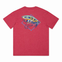 Load image into Gallery viewer, Burlebo Big Fly SS Tee in Heather Crimson
