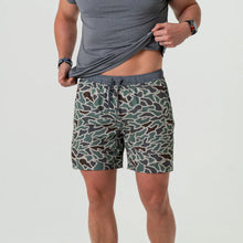 Load image into Gallery viewer, Burlebo 5.5" Athletic Shorts in Retro Duck Camo