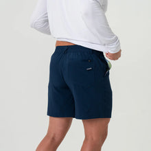 Load image into Gallery viewer, Burlebo 7" Everyday Shorts in Deep Water Navy with Mayan Pocket