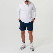 Load image into Gallery viewer, Burlebo 7" Everyday Shorts in Deep Water Navy with Mayan Pocket