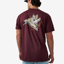 Load image into Gallery viewer, Burlebo Pintail Triangle Duck SS Tee in Maroon