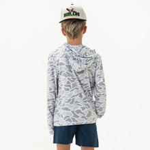 Load image into Gallery viewer, Burlebo Youth Performance Hoodie in White Camo