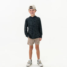 Load image into Gallery viewer, Burlebo Youth Performance Hoodie in Black Camo