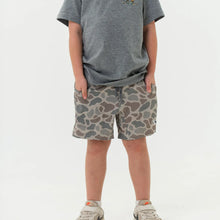 Load image into Gallery viewer, Burlebo Youth Athletic Shorts in Classic Deer Camo