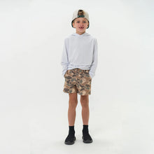 Load image into Gallery viewer, Burlebo Youth Everyday Shorts in Pintail Camo