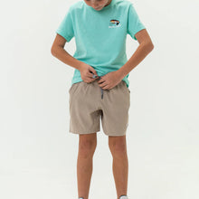 Load image into Gallery viewer, Burlebo Youth Athletic Shorts in Heather Khaki
