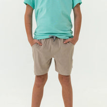 Load image into Gallery viewer, Burlebo Youth Athletic Shorts in Heather Khaki