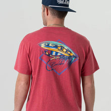 Load image into Gallery viewer, Burlebo Big Fly SS Tee in Heather Crimson