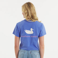 Load image into Gallery viewer, Southern Marsh Women's Southern Classics Comfort Tee in Dark Bluebonnet