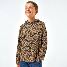 Load image into Gallery viewer, Burlebo Youth Thermal Hoodie in Gauge Camo
