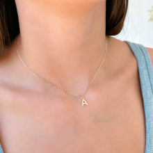 Load image into Gallery viewer, Taylor Shaye Pearl Initial Necklace