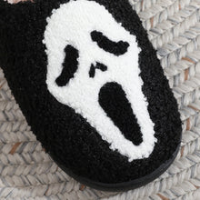 Load image into Gallery viewer, What's Your Favorite Scary Movie Ghost Face Slippers