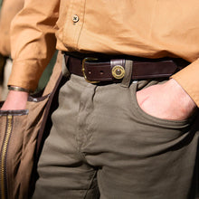 Load image into Gallery viewer, Over Under Men's Leather Belt Single Shot