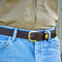 Load image into Gallery viewer, Over Under Men's Leather Belt Single Shot