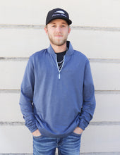 Load image into Gallery viewer, Men's Harbour Perf Heather Q-Zip