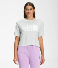 Load image into Gallery viewer, The North Face Women's SS Half Dome Crop Tee Tin Grey