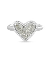 Load image into Gallery viewer, Kendra Scott Ari Heart Band Ring Silver